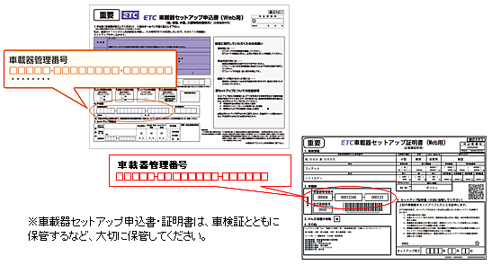 車載器管理番号の確認方法について｜ＥＴＣ利用照会サービス